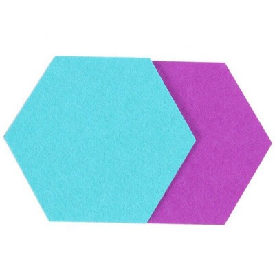 Customized Quadrangle Hexagon Polyester Fiber Sound proof felt Board