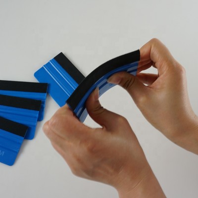 Vinyl wrap squeegee soft felt fabric edge wrapping squeegee 10 x 7.3 cm