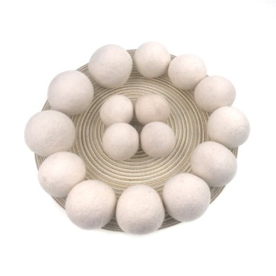 2020 New Trending Amazon private label Organic Wool Dryer Balls for Laundry Washing Machine