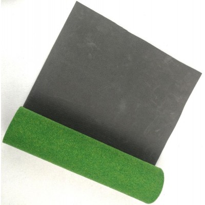 Green color Non-woven Polyester Felt Gigging Fabric with Anti-slip Rubber TPR Backing Indoor Golf Carpet mat