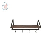 Wall Shelf Rustic Storage Shelves Wood and Metal Kitchen rack Floating Shelves